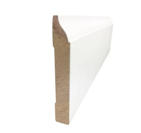 لوح خشب أبيض معبأ Moulding.png White Primed Wood Baseboard Moulding.png